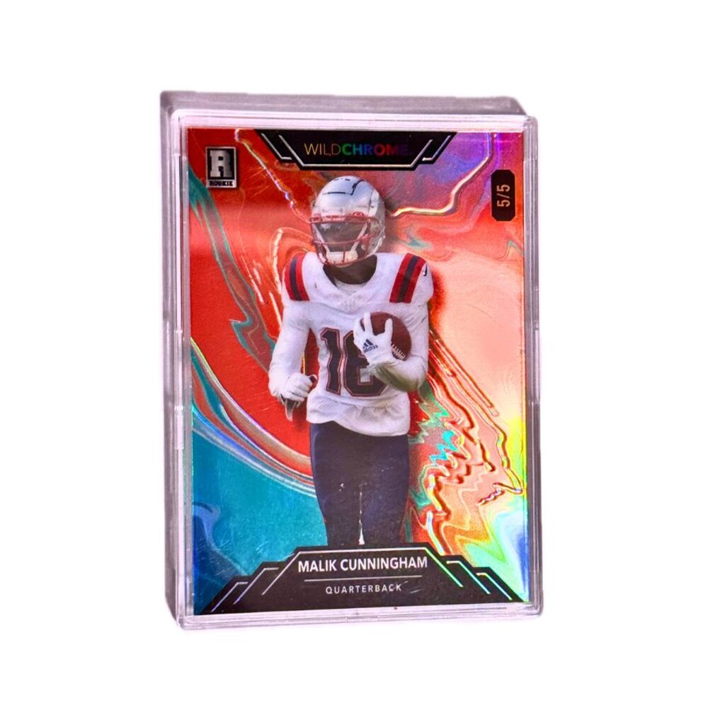 2023 MALIK CUNNINGHAM /5 Rookie RC Wild Card Wild Chrome Patriots Ravens WCP-PR